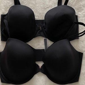 VS x2 Black bras 36DD